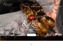 Tablet Screenshot of kazan-restaurant.com
